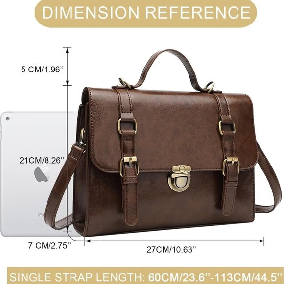 Versatile Mini Crossbody Bag - Compact Faux Leather Satchel for Daily Use - Picture 3 of 7